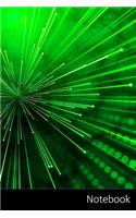 Notebook: Rayons, Motif, Énergie, Bande Carnet / Journal / Livre d'écriture / Calepin / Agenda / Notes - 6 x 9 pouces (15,24 x 22,86 cm), 150 pages, surface b