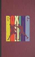 Boxing: Lined Notebook For Boxing Fighting. Funny Ruled Journal For Boxer Coach Instructor. Unique Student Teacher Blank Composition/ Planner Great For Home