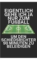Eigentlich gehe ich ja nu zum Fußball um den Schiedsrichter 90 Minuten zu beleidigen