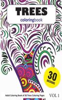 Trees Coloring Book