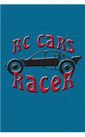 Rc Cars Racer: Versatile Journal with Rc Cars and Trucks Theme on the Cover.