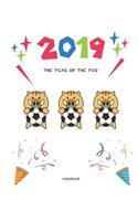 2019 the Year of the Pig Notebook: Chinese Zodiac 8.5x11 150 Page Notebook