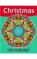 Christmas Mandala Adult Coloring Books