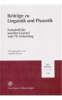 Beitrage Zu Linguistik Und Phonetik