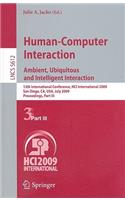 Human-Computer Interaction. Ambient, Ubiquitous and Intelligent Interaction