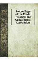 Proceedings of the Reade Historical and Genealogical Association