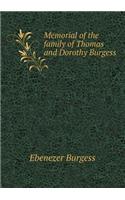 Memorial of the Family of Thomas and Dorothy Burgess