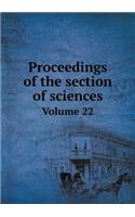 Proceedings of the Section of Sciences Volume 22