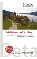 Subdivisions of Scotland: (English)