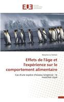 Effets de l'Âge Et l'Expérience Sur Le Comportement Alimentaire