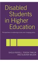 Disabled Students in Higher Education