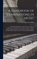 Handbook of Examinations in Music