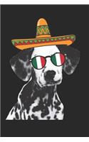 Dalmatian Journal - Dalmatian Notebook 'Cinco De Mayo' - Gift for Dalmatian Lovers