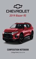 Chevrolet 2019 Blazer RS Composition Notebook College Ruled / 8.5 x 11 in