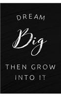 Dream Big Then Grow Into It