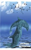 Journal Notebook: Dolphin School Diary Journal Notebook Gift for Kids and Adult Love Aquatic Mammals Animals 6 x 9 College Ruled Lined Paper Journal