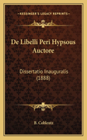 De Libelli Peri Hypsous Auctore