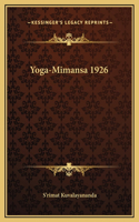 Yoga-Mimansa 1926