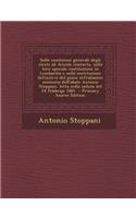 Sulle Condizioni Generali Degli Strati Ad Avicula Contorta, Sulla Loro Speciale Costituzione in Lombardia E Sulla Costituzione Definitiva del Piano in