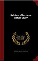 Syllabus of Lectures. Nature Study