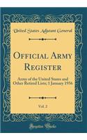 Official Army Register, Vol. 2