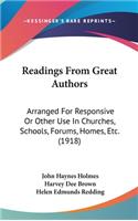 Readings From Great Authors