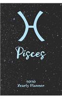 2020 Yearly Planner - Zodiac Sign Pisces