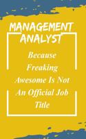 Management Analyst Because Freaking Awesome Is Not An Official Job Title