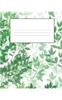 Green Composition Notebook: Wide Ruled Notebook Lined School Journal - 110 Pages - 7.5 x 9.25" - Children Kids Girls Boys Teens Women Wide Ruled School Composition Books