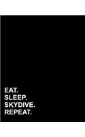 Eat Sleep Skydive Repeat: (Dot Grid Notebook)