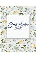 Sleep Monitor Journal: Monitor Healthy Sleep Habits And Insomnia, Sleep Tracker Log Journal 120 pages Large Print 8.5" x 11"