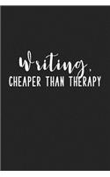 Writing Cheaper Than Therapy
