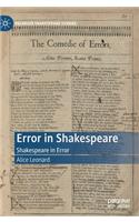 Error in Shakespeare