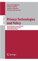 Privacy Technologies and Policy