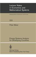 Energy Systems Analysis for Developing Countries