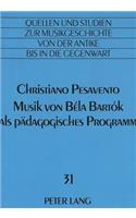 Musik Von Béla Bartók ALS Paedagogisches Programm