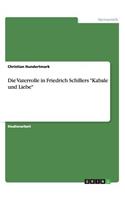 Die Vaterrolle in Friedrich Schillers Kabale und Liebe