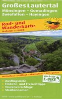 Large Lautertal, cycling and hiking map 1:35,000