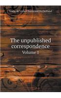 The unpublished correspondence Volume 1
