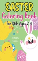 Easter Coloring Book For Kids Ages 2-4