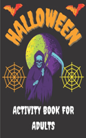 Halloween activity book for adults