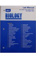 Holt Biology: Lab Manual for Quick Labs, Data Labs, and Math Labs