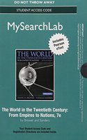 MySearchLab with Pearson eText -- Standalone Access Card -- for The World in the Twentieth Century