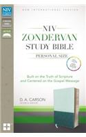 NIV, Zondervan Study Bible, Personal Size, Imitation Leather, Green/Blue, Indexed: Built on the Truth of Scripture and Centered on the Gospel Message