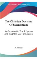 Christian Doctrine Of Sacerdotium