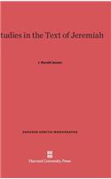 Studies in the Text of Jeremiah