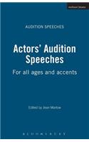 Actors' Audition Speeches