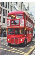 Red London Bus Journal and Notebook
