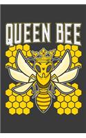 Queen Bee: 120 Seiten (6x9 Zoll) Blanko Notizbuch für Queen Bee Freunde I Bienenkönigin Leeres Notizheft I Bienen Zeichenbuch I Honig Skizzenbuch