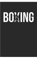 Boxing Notebook - Boxing 'Boxer Silhouette' Boxing Boxer Gift - Boxing Journal